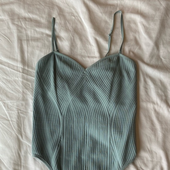 Dynamite - Light Blue Tank Top Bodysuit - Size Medium - Picture 5 of 8
